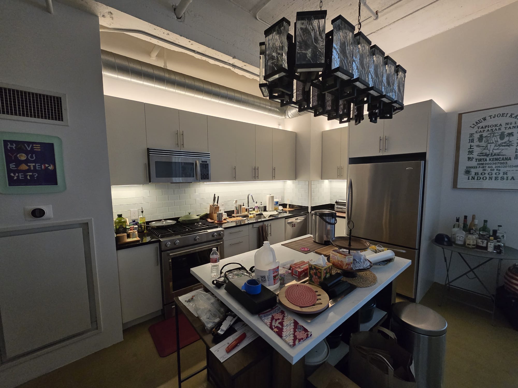 Industrial loft kitchen